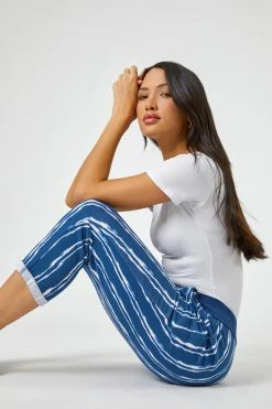 Roman Blue Tie Dye Roll Hem Lounge Joggers 8 Roman Blue Tie Dye Roll Hem Lounge Joggers -Roman Sales Shop unnamed file 13075