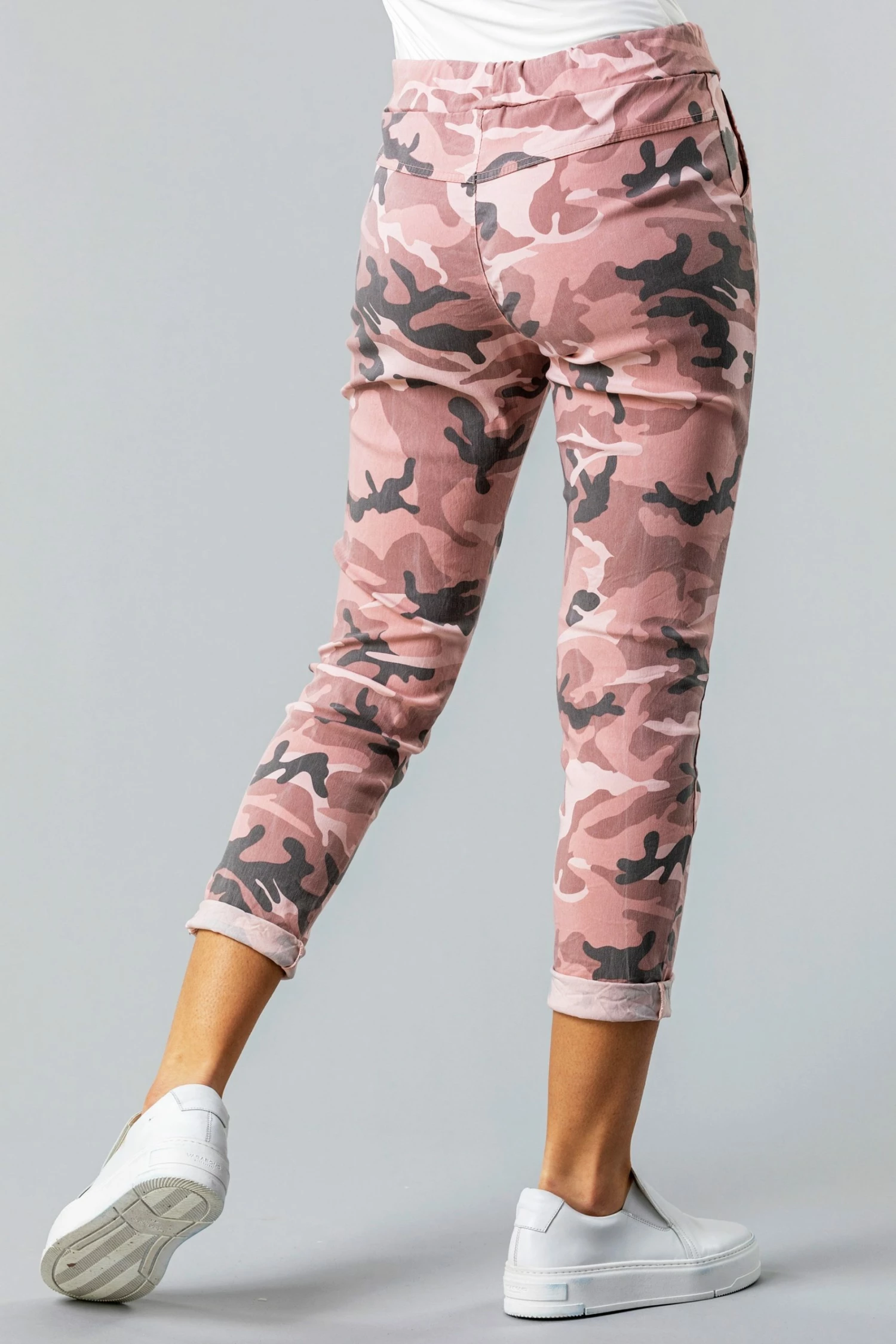 Roman Pink Camo Print Crinkle Lounge Pant 4 Roman Pink Camo Print Crinkle Lounge Pant - Image 2