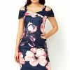 Roman Navy Floral Cold Shoulder Scuba Dress 2 Roman Navy Floral Cold Shoulder Scuba Dress -Roman Sales Shop unnamed file 1313