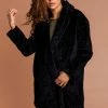 Roman Black Textured Faux Fur Teddy Coat 2 Roman Black Textured Faux Fur Teddy Coat -Roman Sales Shop unnamed file 13144