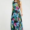 Roman Black Petite Floral Pleated Maxi Dress 2 Roman Black Petite Floral Pleated Maxi Dress -Roman Sales Shop unnamed file 1318