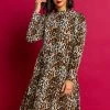 Roman Brown Animal Print Skater Dress 1 Roman Brown Animal Print Skater Dress -Roman Sales Shop unnamed file 13180