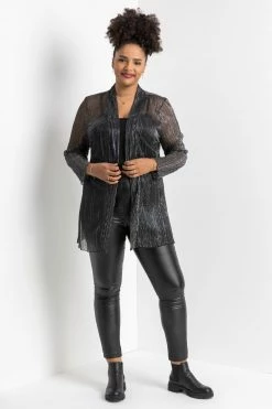 Roman Silver Curve Plisse Metallic Kimono 12 Roman Silver Curve Plisse Metallic Kimono -Roman Sales Shop unnamed file 13201