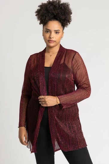 Roman Silver Curve Plisse Metallic Kimono 9 Roman Silver Curve Plisse Metallic Kimono - Image 7