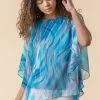 Roman Blue Abstract Print Chiffon Top 1 Roman Blue Abstract Print Chiffon Top -Roman Sales Shop unnamed file 13227