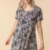 Roman Black Floral Print Swing Dress 2 Roman Black Floral Print Swing Dress -Roman Sales Shop unnamed file 13237
