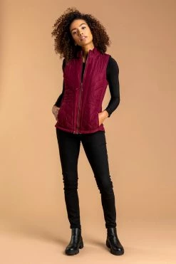 Roman Red Quilted High Neck Gilet 9 Roman Red Quilted High Neck Gilet -Roman Sales Shop unnamed file 13244
