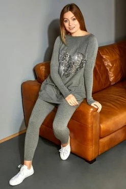 Roman Grey Knitted Lounge Joggers