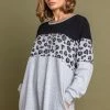 Roman Grey Curve Animal Print Colourblock Top 2 Roman Grey Curve Animal Print Colourblock Top -Roman Sales Shop unnamed file 13253