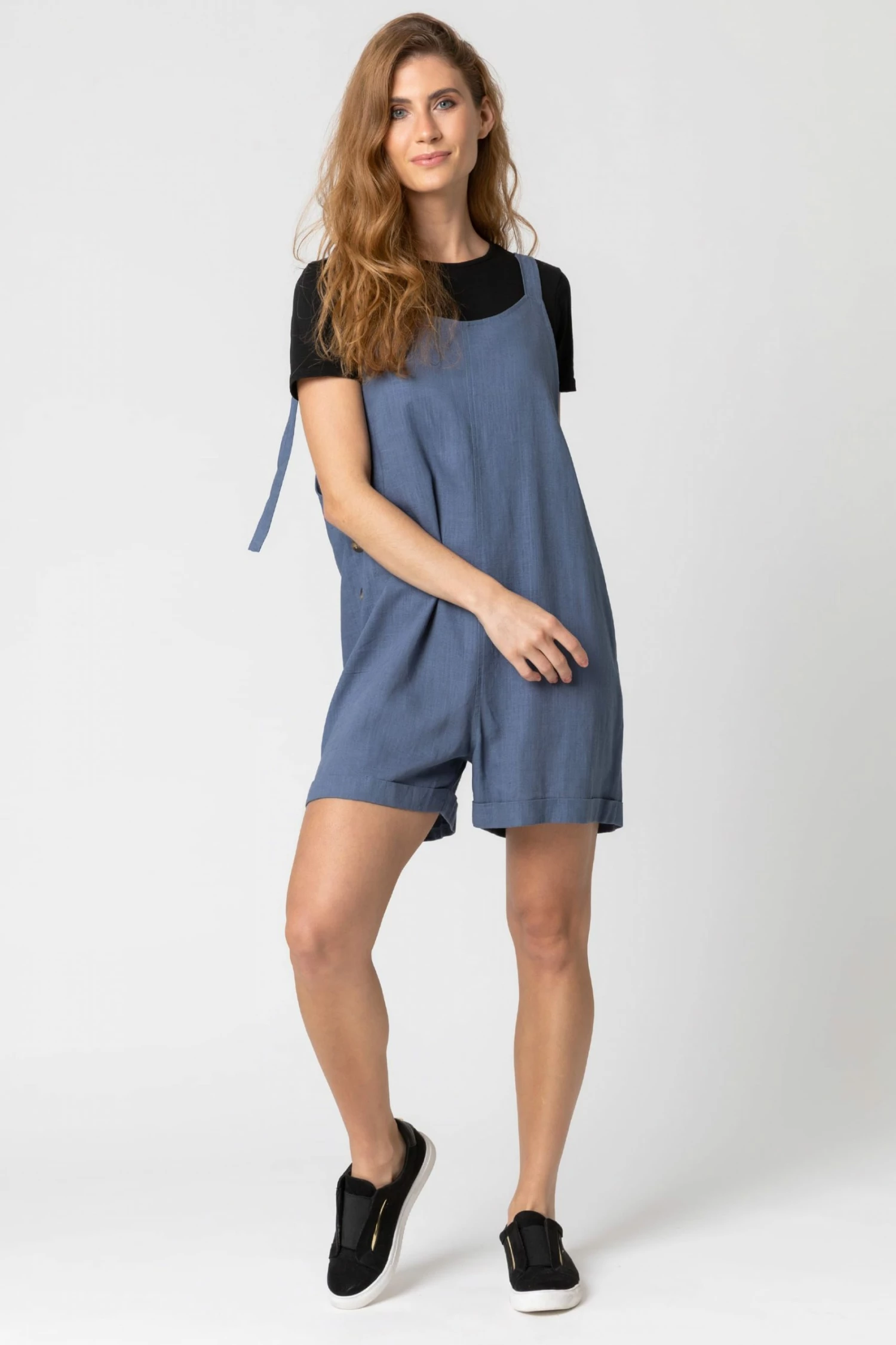 Roman Grey Shoulder Tie Detail Playsuit 5 Roman Grey Shoulder Tie Detail Playsuit - Image 3