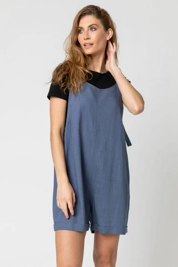 Roman Grey Shoulder Tie Detail Playsuit 8 Roman Grey Shoulder Tie Detail Playsuit - Image 6