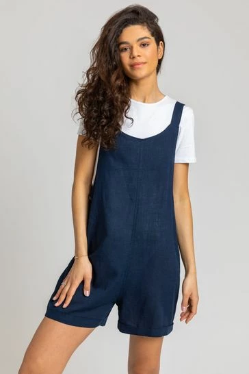 Roman Grey Shoulder Tie Detail Playsuit 9 Roman Grey Shoulder Tie Detail Playsuit - Image 7