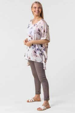 Roman Multi Abstract Floral Print Tunic Top 9 Roman Multi Abstract Floral Print Tunic Top -Roman Sales Shop unnamed file 13280