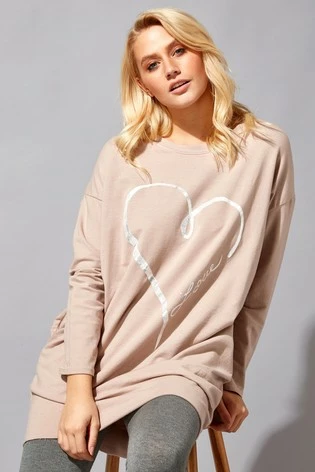 Roman Pink Foil Heart Pocket Sweater Top 7 Roman Pink Foil Heart Pocket Sweater Top - Image 5