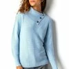 Roman Blue Cowl Neck Button Detail Jumper 2 Roman Blue Cowl Neck Button Detail Jumper -Roman Sales Shop unnamed file 13293