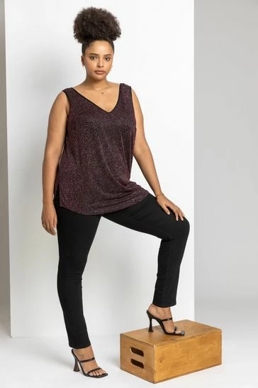 Roman Black Curve Stretch Plain Jegging 7 Roman Black Curve Stretch Plain Jegging - Image 5