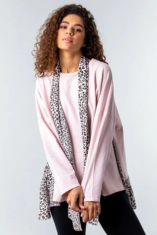 Roman Pink One Size Animal Print Lounge Top And Scarf 7 Roman Pink One Size Animal Print Lounge Top And Scarf - Image 5