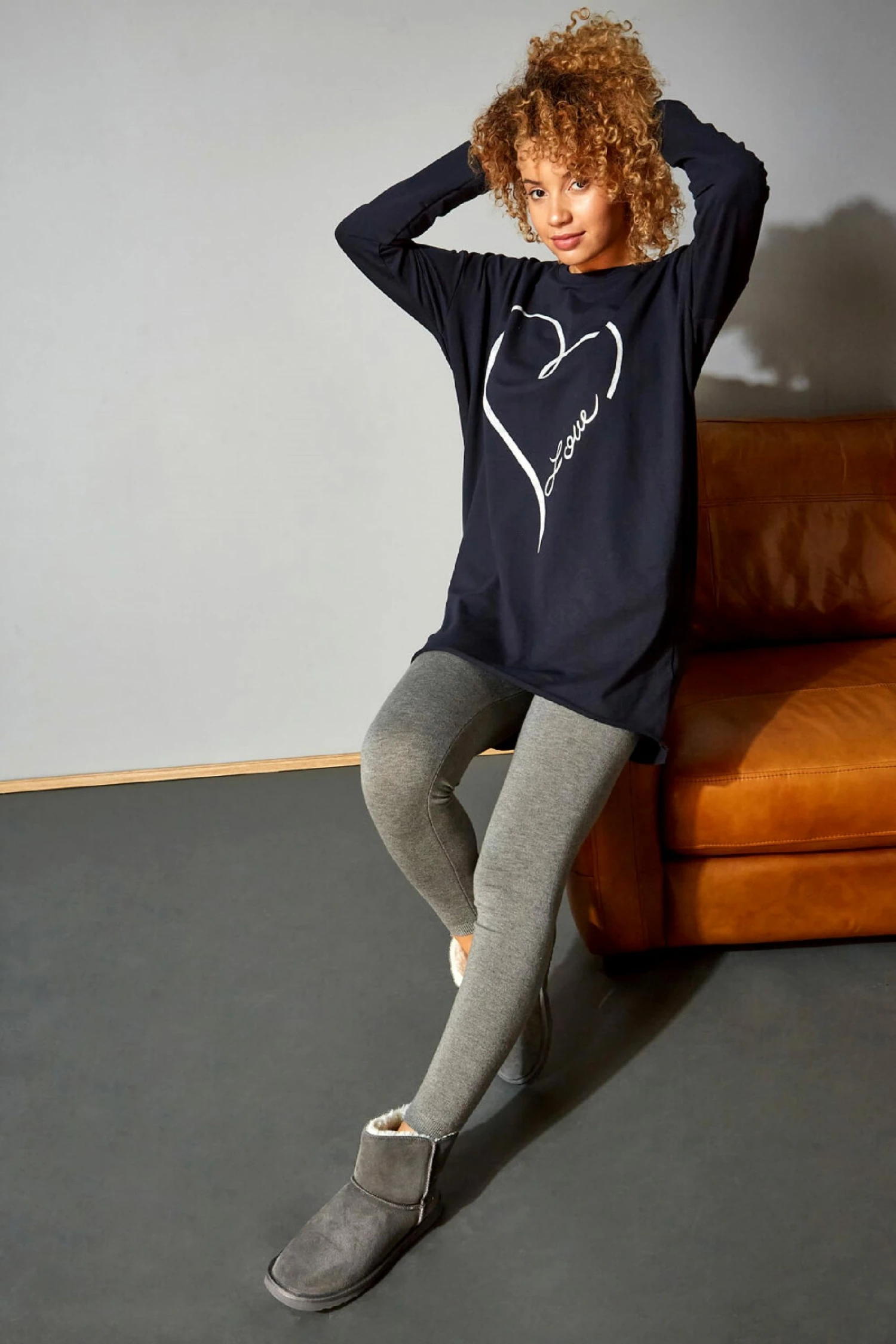 Roman Navy Lounge Sweater 5 Roman Navy Lounge Sweater - Image 3