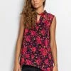 Roman Red Floral Print Keyhole Top 2 Roman Red Floral Print Keyhole Top -Roman Sales Shop unnamed file 13369