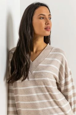 Roman Grey Contrast Stripe Print Sweat Top 9 Roman Grey Contrast Stripe Print Sweat Top -Roman Sales Shop unnamed file 13390