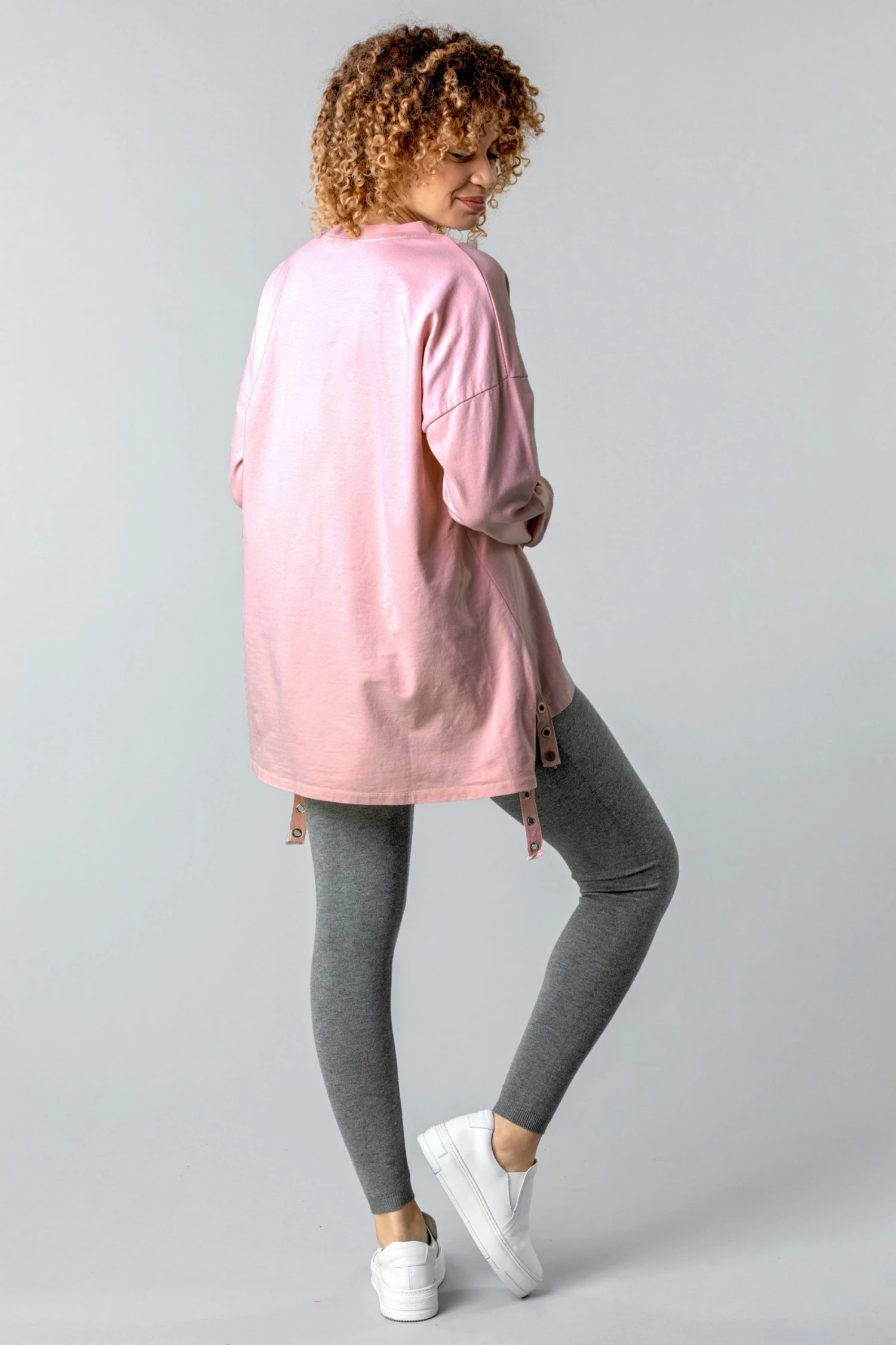 Roman Pink Eyelet Detail Butterfly Sweatshirt 4 Roman Pink Eyelet Detail Butterfly Sweatshirt - Image 2