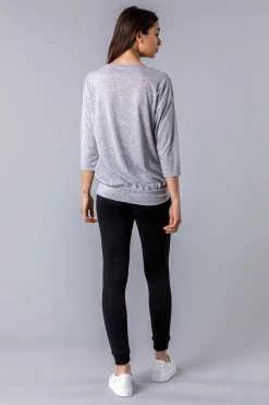 Roman Grey Contrast Animal Print Lounge Top 8 Roman Grey Contrast Animal Print Lounge Top -Roman Sales Shop unnamed file 13414