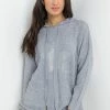 Roman Grey Star Diamante Embellished Hoodie