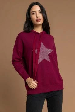 Roman Grey Star Diamante Embellished Hoodie 13 Roman Grey Star Diamante Embellished Hoodie -Roman Sales Shop unnamed file 13423