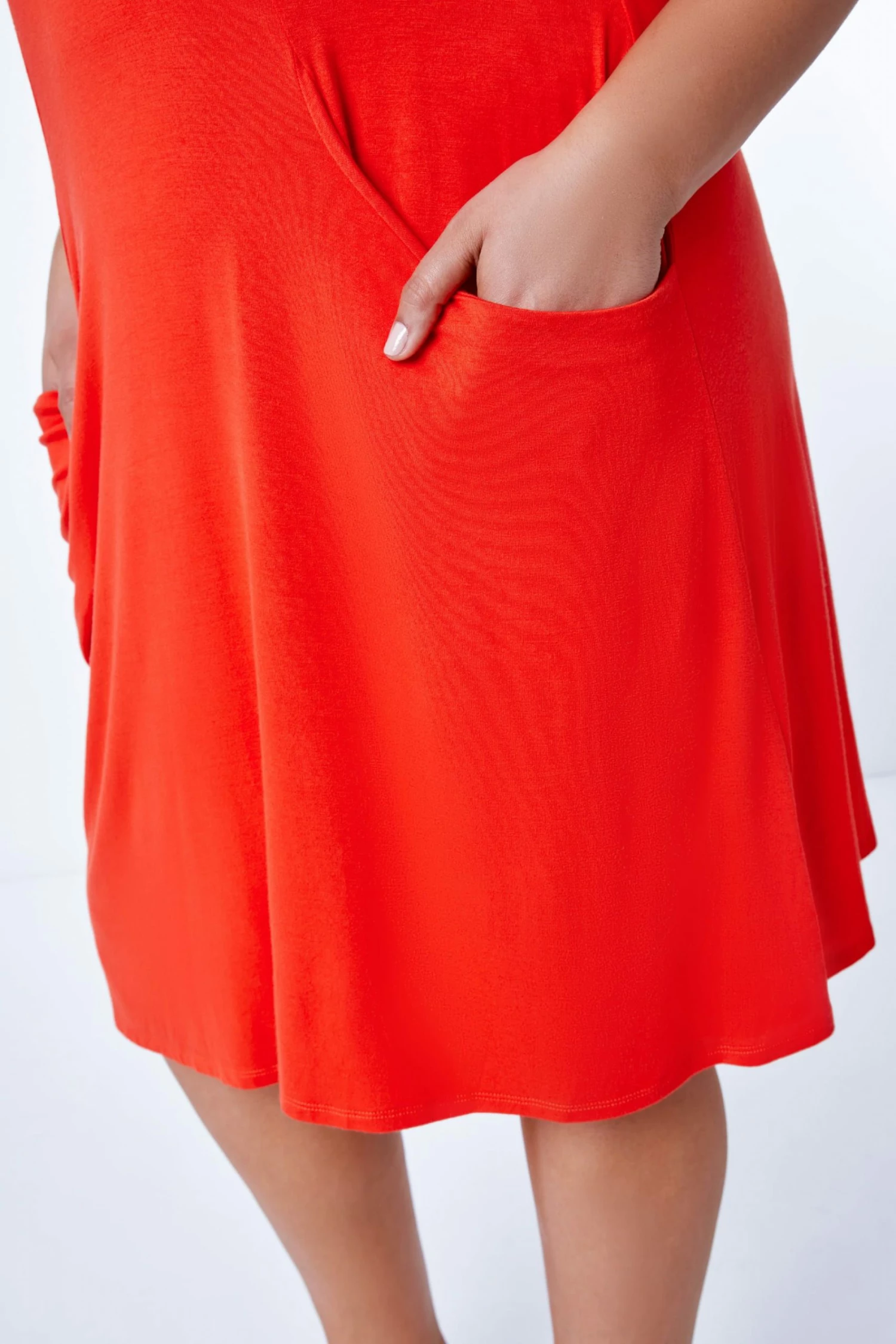 Roman Orange Curve Strappy Pocket Sun Dress 7 Roman Orange Curve Strappy Pocket Sun Dress - Image 5
