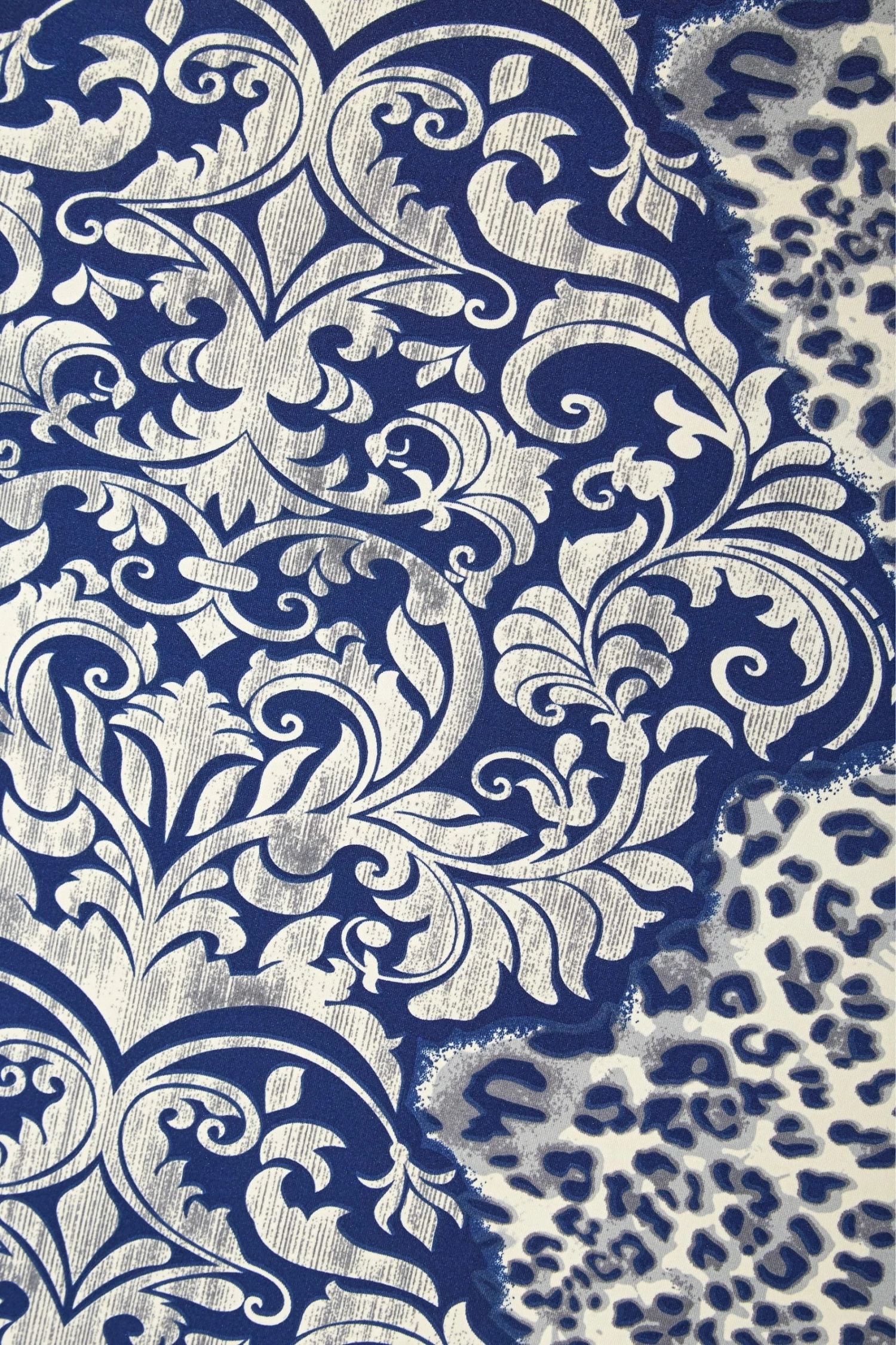 Roman Blue Contrast Print Hanky Hem Midi Dress 6 Roman Blue Contrast Print Hanky Hem Midi Dress - Image 4