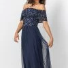 Roman Blue Bardot Sequin Midi Dress 1 Roman Blue Bardot Sequin Midi Dress -Roman Sales Shop unnamed file 1364