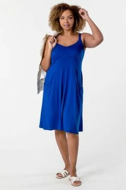 Roman Blue Curve Strappy Pocket Sun Dress 11 Roman Blue Curve Strappy Pocket Sun Dress -Roman Sales Shop unnamed file 1393