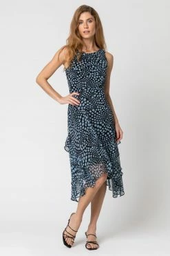 Roman Black Abstract Spot Frill Detail Dress 9 Roman Black Abstract Spot Frill Detail Dress -Roman Sales Shop unnamed file 1423