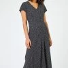 Roman Black Spot Print Fit & Flare Maxi Dress 1 Roman Black Spot Print Fit & Flare Maxi Dress -Roman Sales Shop unnamed file 1430