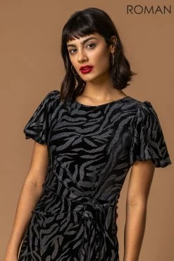 Roman Black Animal Print Velvet Dress 10 Roman Black Animal Print Velvet Dress -Roman Sales Shop unnamed file 1438