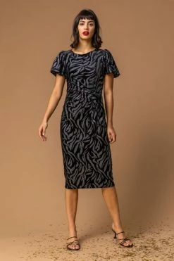 Roman Black Animal Print Velvet Dress 11 Roman Black Animal Print Velvet Dress -Roman Sales Shop unnamed file 1439