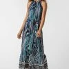 Roman Blue Abstract Stripe Print Halterneck Dress 2 Roman Blue Abstract Stripe Print Halterneck Dress -Roman Sales Shop unnamed file 1468