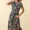 Roman Pink Contrast Floral Print Shirt Dress -Roman Sales Shop unnamed file 1509