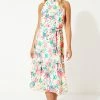 Roman Pink Tie Waist Floral Midi Dress -Roman Sales Shop unnamed file 1514