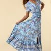 Roman Blue Button Through Floral Maxi Dress 1 Roman Blue Button Through Floral Maxi Dress -Roman Sales Shop unnamed file 154