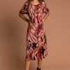 Roman Red Paisley Print Midi Tea Dress 1 Roman Red Paisley Print Midi Tea Dress -Roman Sales Shop unnamed file 1552