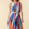 Roman Multi Rainbow Stripe Print Midi Dress 1 Roman Multi Rainbow Stripe Print Midi Dress -Roman Sales Shop unnamed file 1562