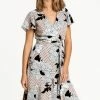 Roman Mutli Floral Frill Detail Wrap Dress -Roman Sales Shop unnamed file 1573