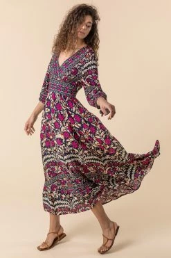 Roman Multi Floral Border Print Maxi Dress 9 Roman Multi Floral Border Print Maxi Dress -Roman Sales Shop unnamed file 161
