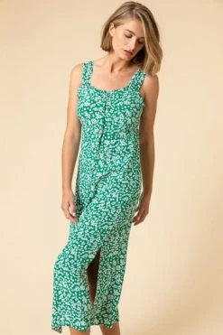 Roman Blue Ditsy Floral Button Through Dress 14 Roman Blue Ditsy Floral Button Through Dress -Roman Sales Shop unnamed file 169