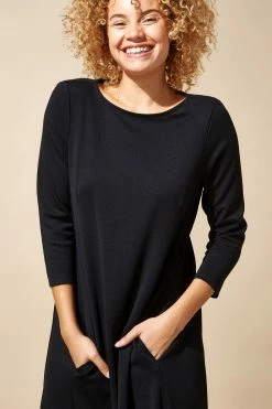 Roman Black A Line Pocket Detail Swing Dress 13 Roman Black A Line Pocket Detail Swing Dress -Roman Sales Shop unnamed file 1736