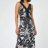 Roman Black Floral Print Contrast Band Maxi Dress 1 Roman Black Floral Print Contrast Band Maxi Dress -Roman Sales Shop unnamed file 1797