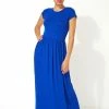 Roman Blue Gathered Skirt Maxi Dress 2 Roman Blue Gathered Skirt Maxi Dress -Roman Sales Shop unnamed file 182