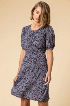 Roman Purple Ditsy Floral Crossover Fit & Flare Dress 11 Roman Purple Ditsy Floral Crossover Fit & Flare Dress -Roman Sales Shop unnamed file 1854