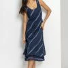 Roman Blue Stripe Print Layered Swing Dress 2 Roman Blue Stripe Print Layered Swing Dress -Roman Sales Shop unnamed file 1890